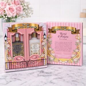 Pink Sky Rosé d’Anjou Luxe Body Oil & Body Lotion Set Rose Scented Gift Set NEW